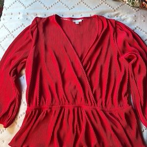 Women’s Plissé  Surplice-Neck Size  2X